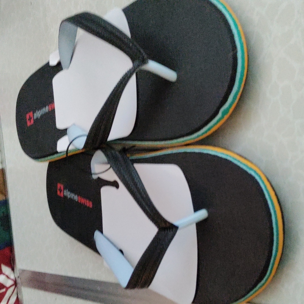 Alpine swiss mens flip flops